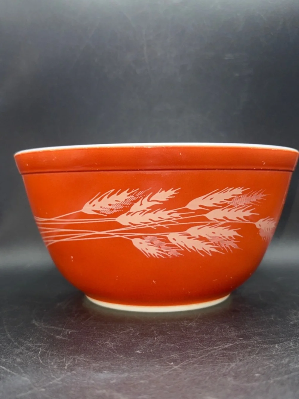Vintage Pyrex Autumn Harvest Wheat 402 Mixing Bowl Nesting Bowl Kitchenware